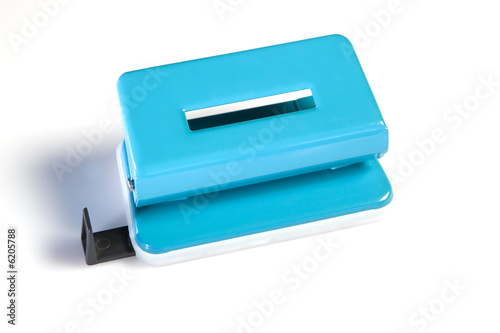 a blue perforater isolated