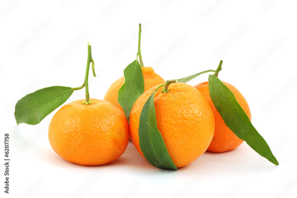 Mandarin isolated on white background Mandarin isolated on white background