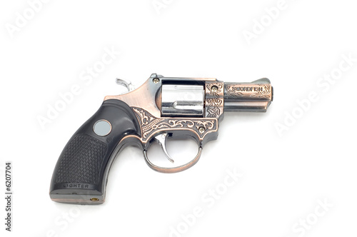 object on white tool - lighter pistols photo