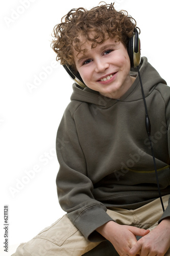 Boy listen to music