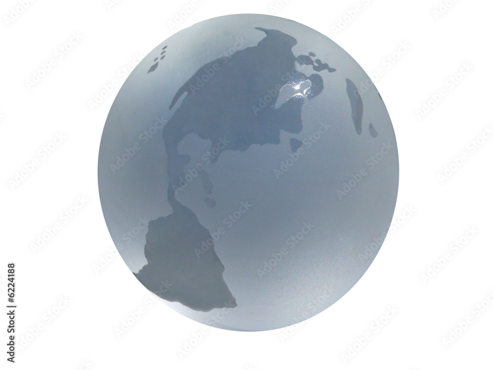 Obraz premium Planète Terre continent amérique blanc