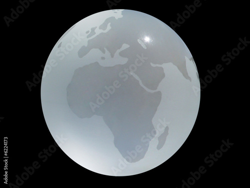 Planète Terre continent afrique europe noir