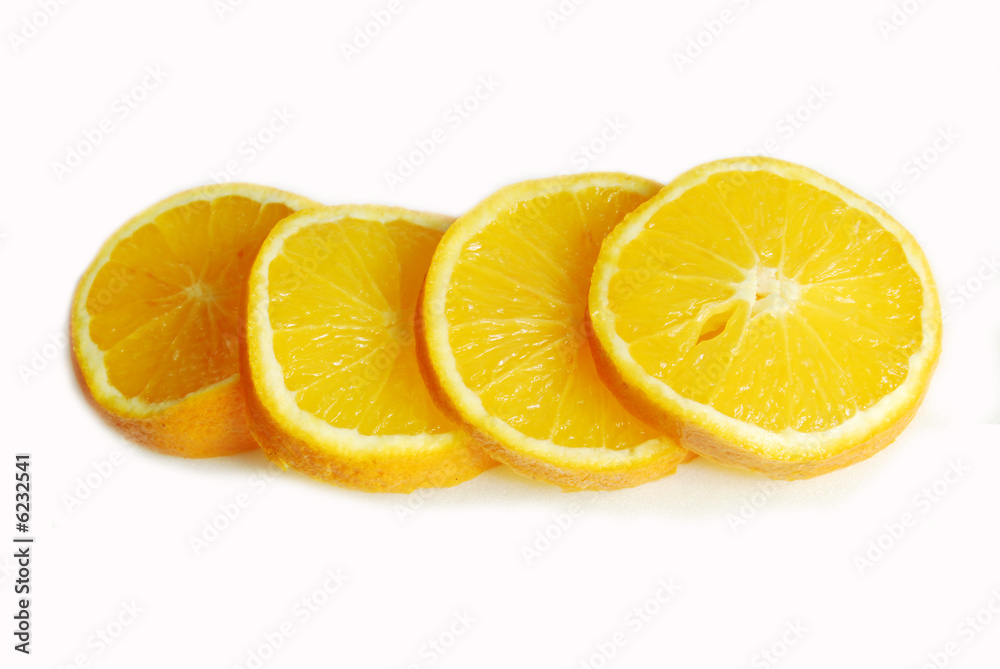 orange en rondelle