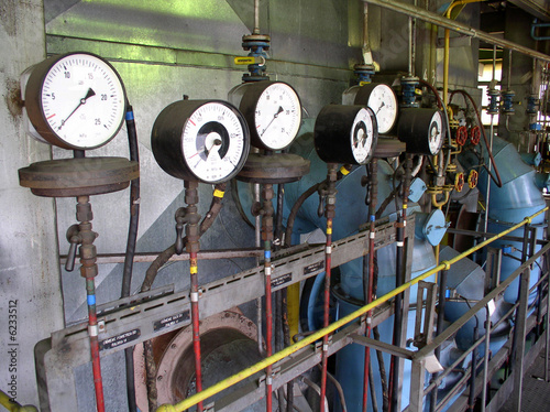 pressure gauger in the factory