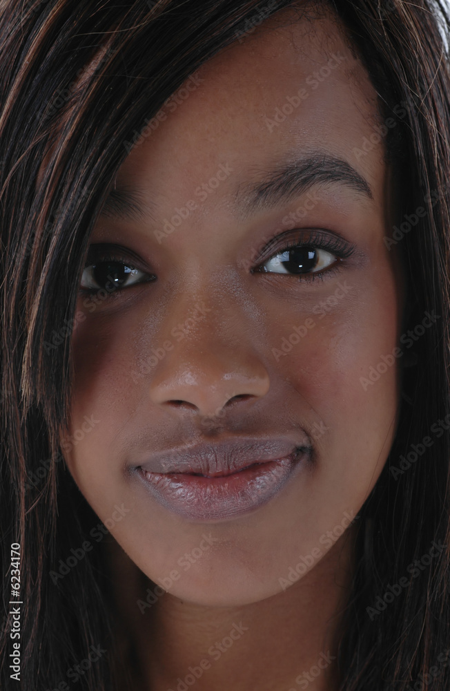 Portrait of attractive black female Portrait of attractive black female