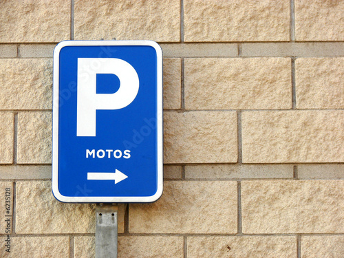 sign and the index of parking