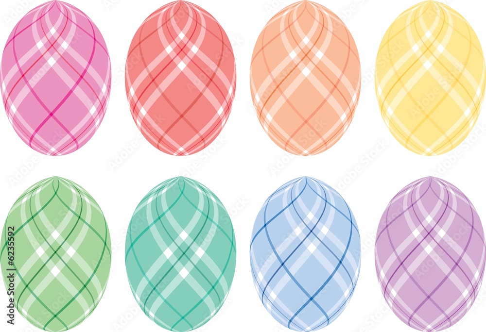 Pastel Plaid Easter Eggs Pastel Plaid Easter Eggs
