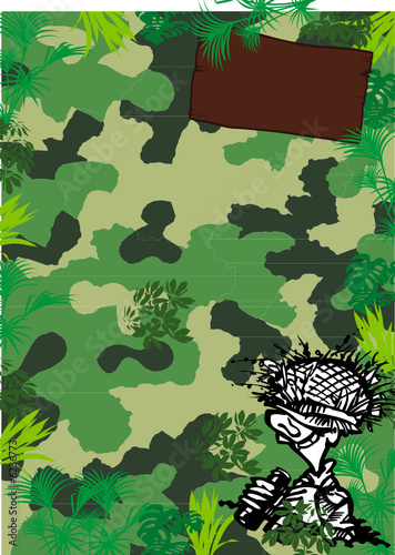 Fond affiche armée camouflage