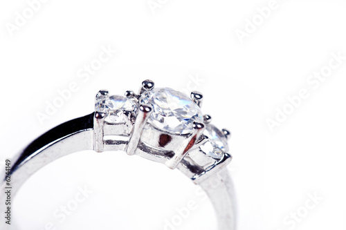 Wedding Ring or Engagement Ring on white