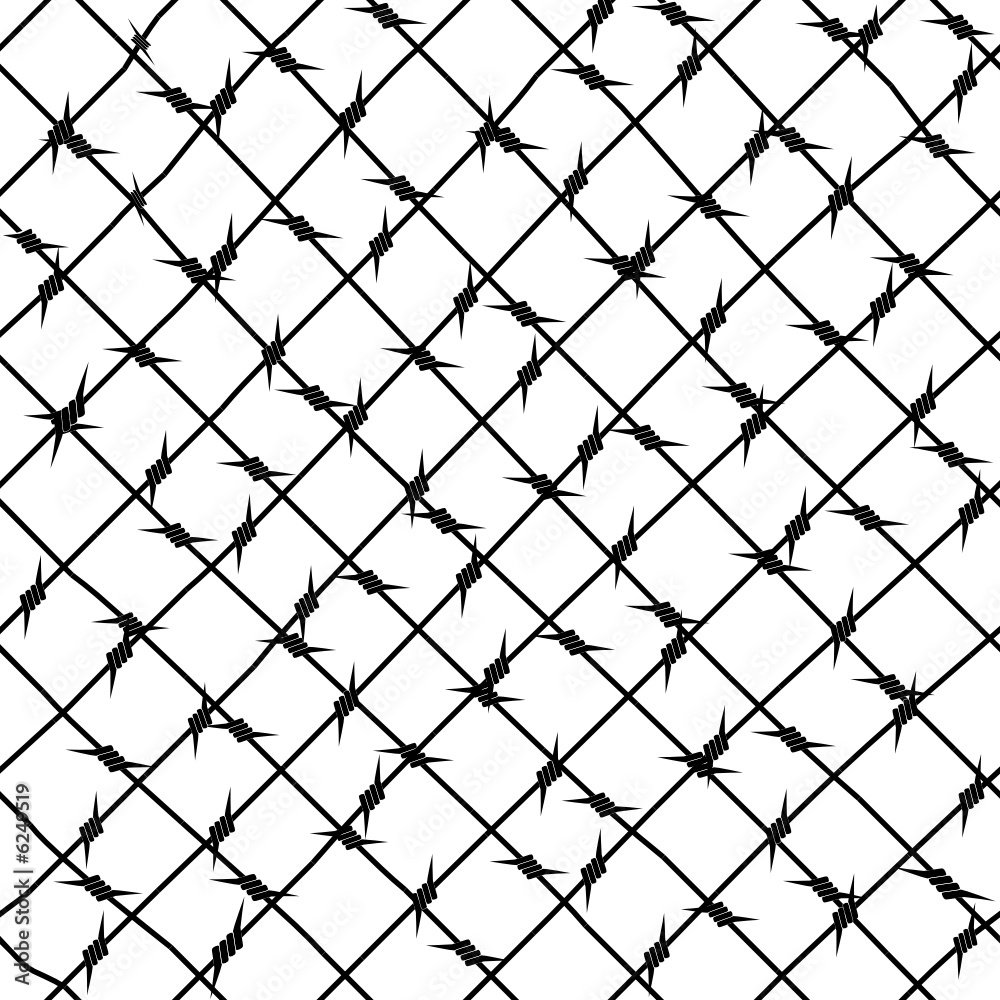 Fototapeta premium Background seamless - Barbed wire 2