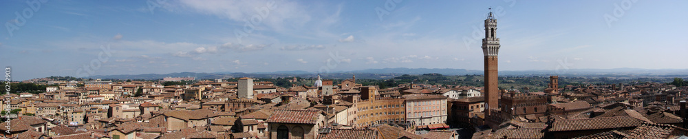 Panorama of Siena, Tuscany