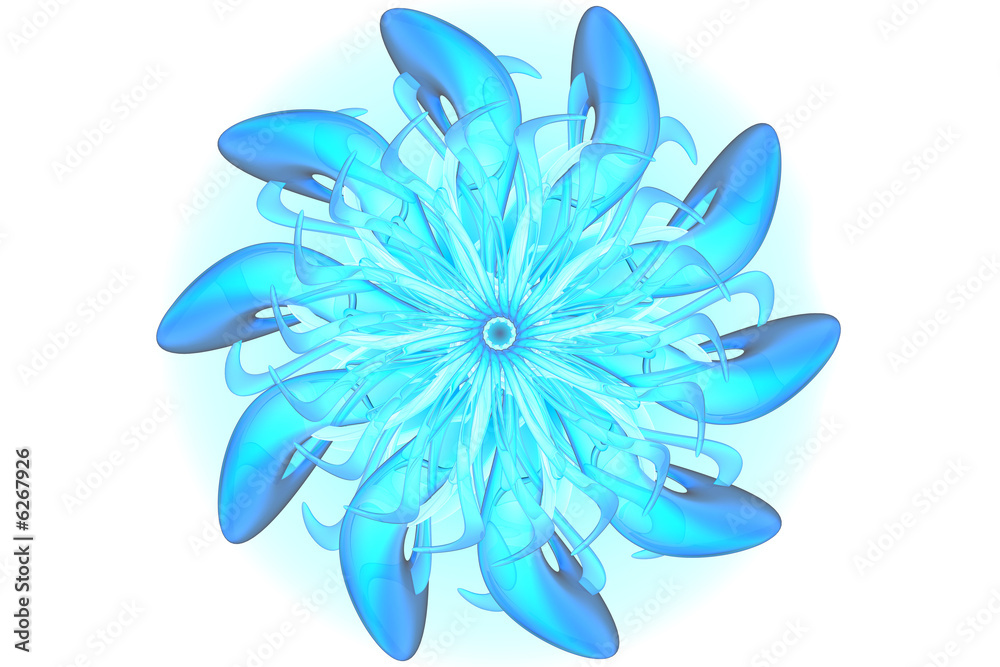 Obraz premium Blue Ice Flower