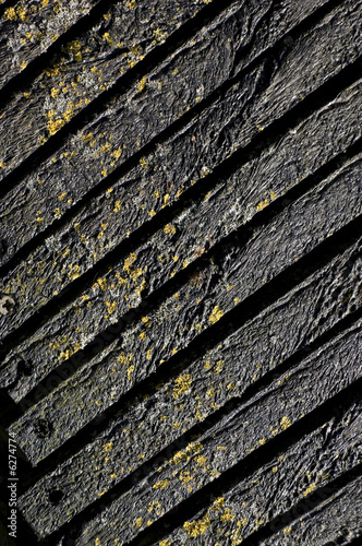Weathered Wood effect textured plastic planks
