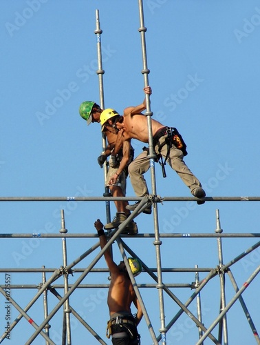 group of working assemblers photo