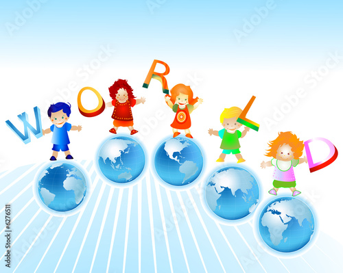 world; kids and planet earth