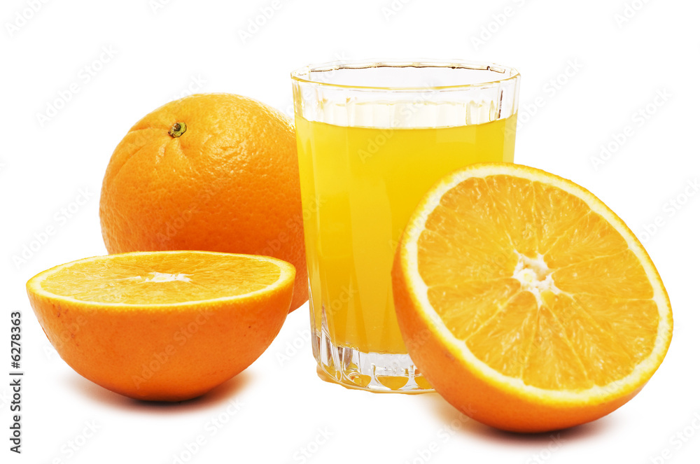 orange juice and fruits isolated over white background orange juice and fruits isolated over white background