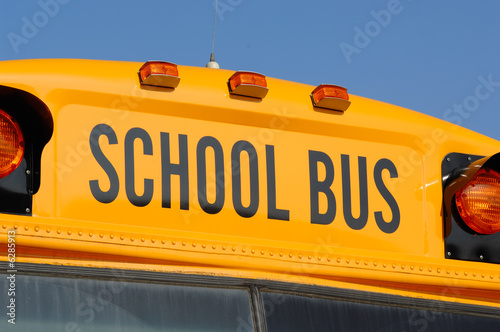 Close up of school bus