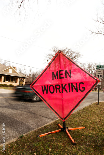 men working sign 03