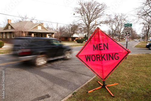 men working sign 02