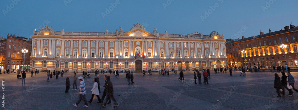 Obraz premium place du capitole de nuit