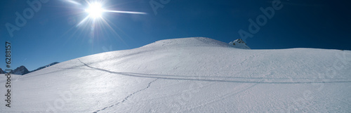 Snow dunes in the Alps