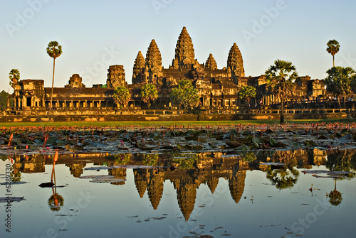 Angkor Wat at Sunset, Cambodia. photo
