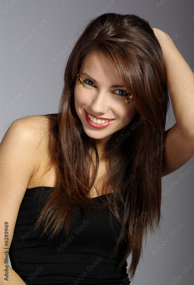 Fototapeta premium Portrait of a beautiful sexy girl.