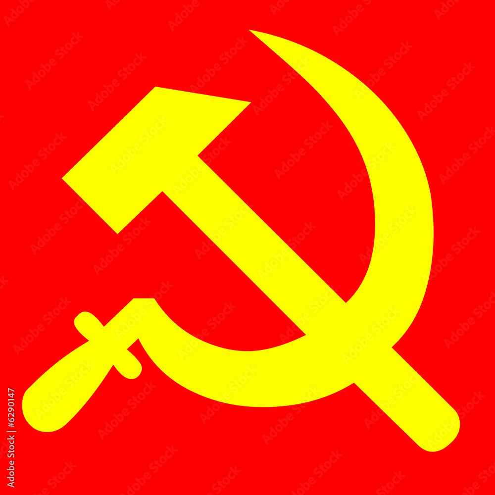 communism symbol - hammer and sickle Stock Illustration | Adobe Stock