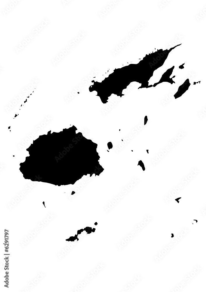 vector map of Fiji
