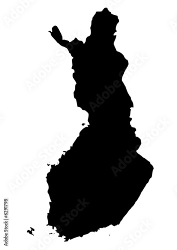 vector map of Finland