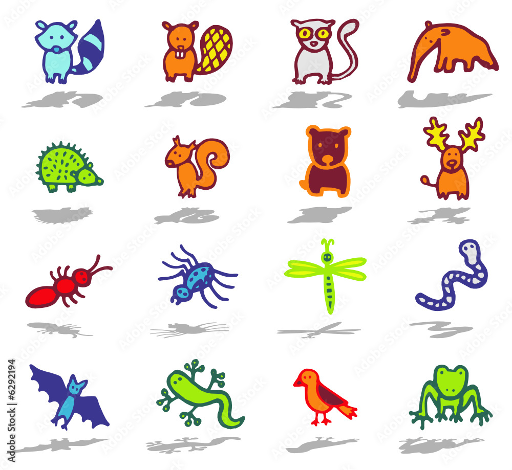 color icons - animals 4