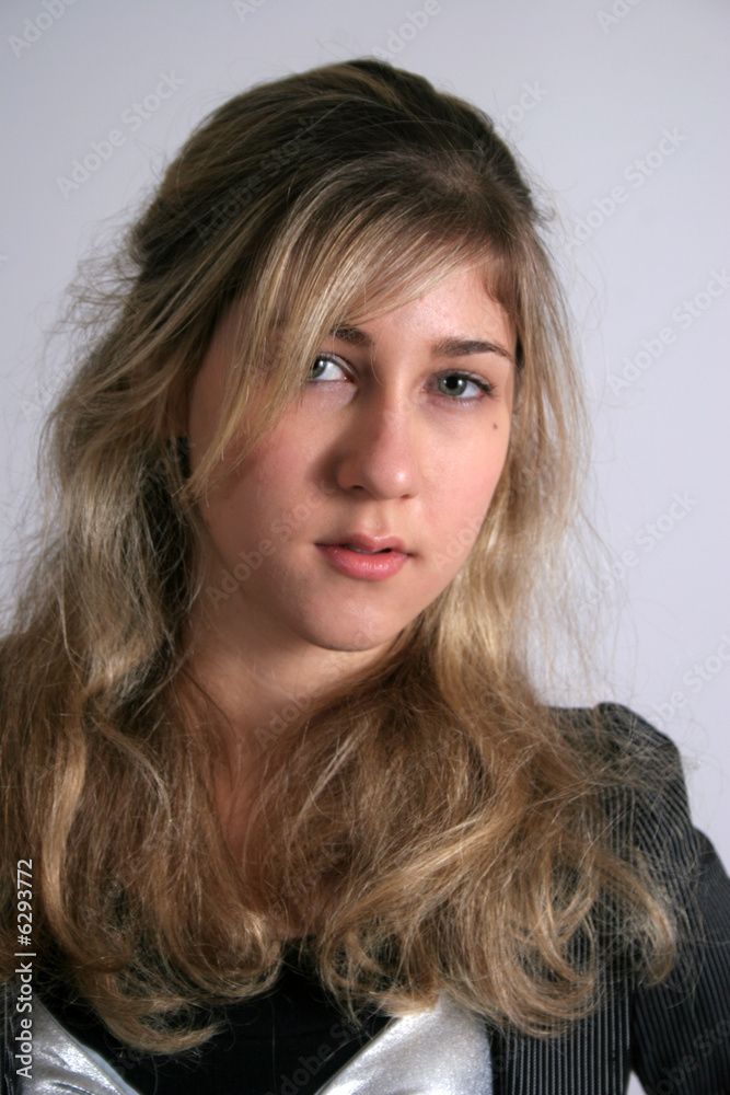 Pretty blond woman considering Pretty blond woman considering
