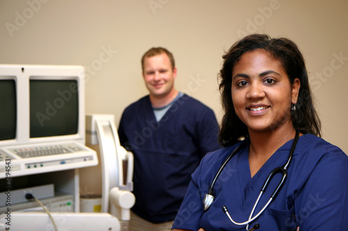 Hispanic and white hospital...