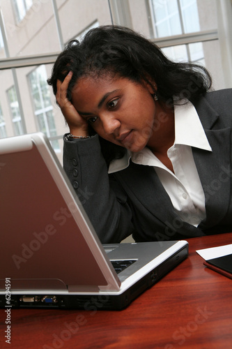 Businesswoman working on a ...