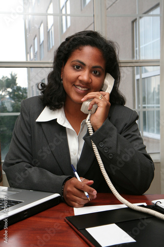 Businesswoman working on a ...
