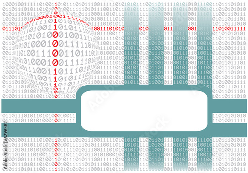 Abstract background. The binary text. Vector illustration.