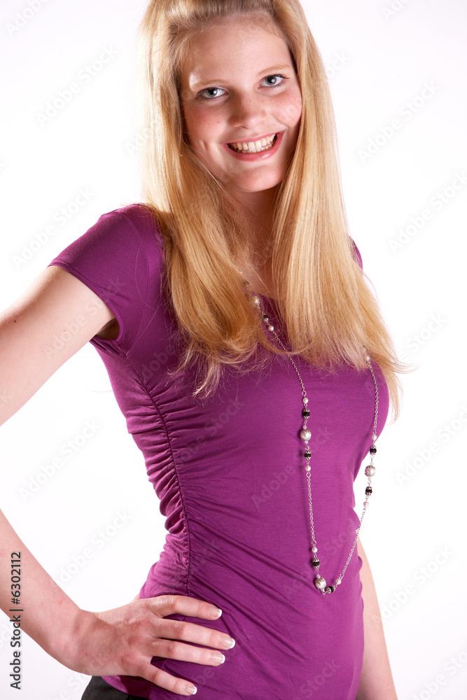 Lachende junge Frau Lachende junge Frau