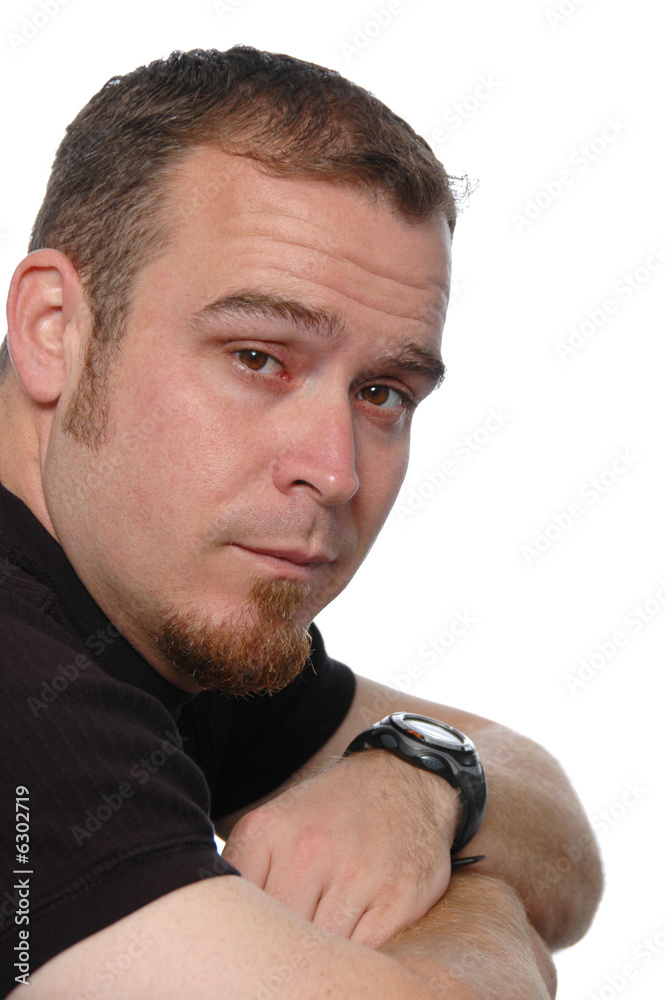 Obraz premium Portrait of man on a white background