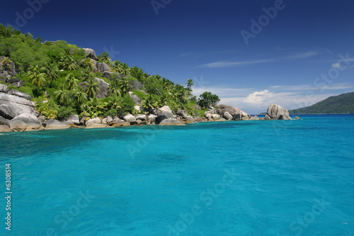 ile paradis seychelles turquoise océan lagon exotique tropique