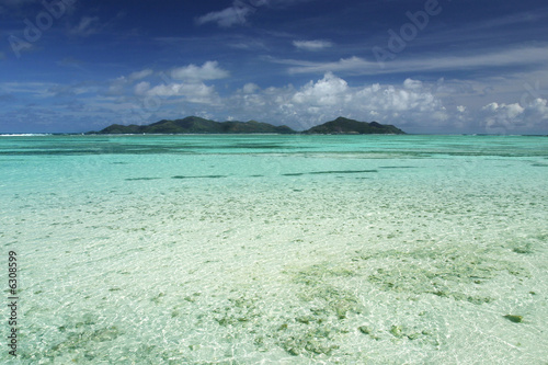 ile paradis seychelles lagon océan lagon exotique tropique turqu photo