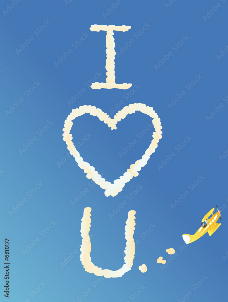 Obraz premium skywriting II