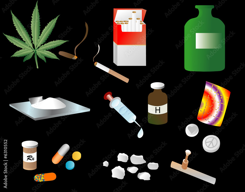 Fototapeta premium Illustration depicting various 
