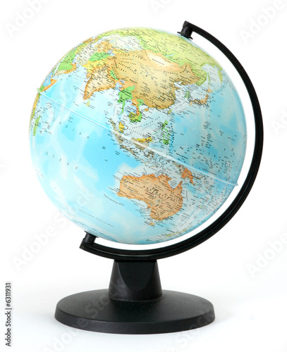 globe isolated on white background