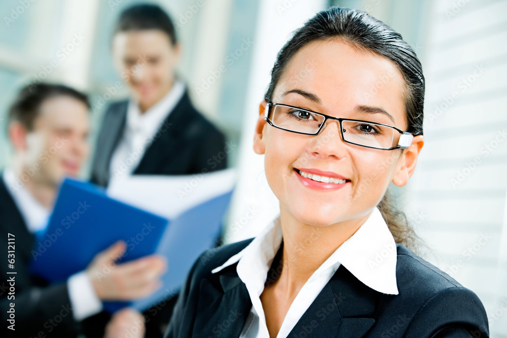 Portrait of successful entrepreneur wearing glasses Portrait of successful entrepreneur wearing glasses