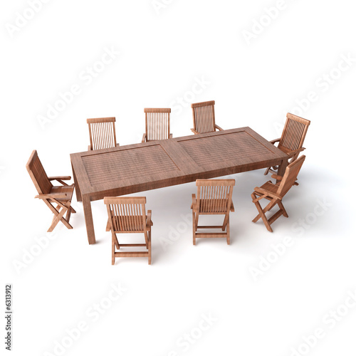 Suit of wooden furniture for a houshold, bar or a hotel