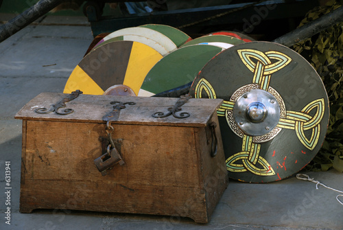 Colourful Viking Shields