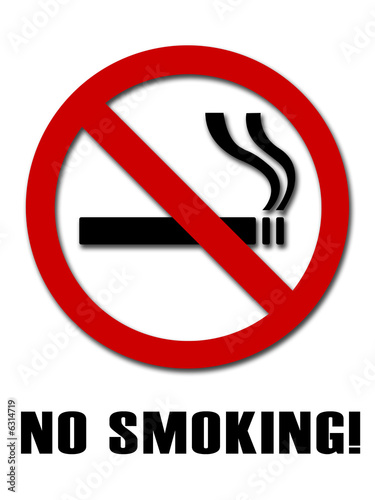 No smoking sign