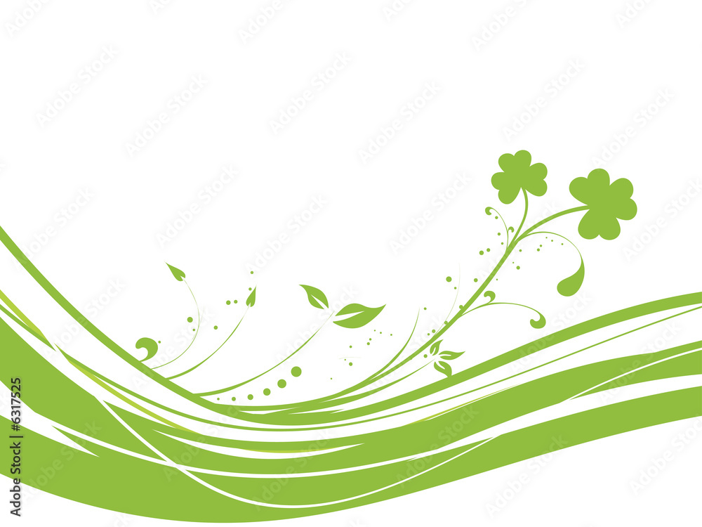 Abtract Background with Clovers Vector Illustration Abtract Background with Clovers Vector Illustration