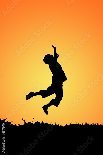Boy jumping