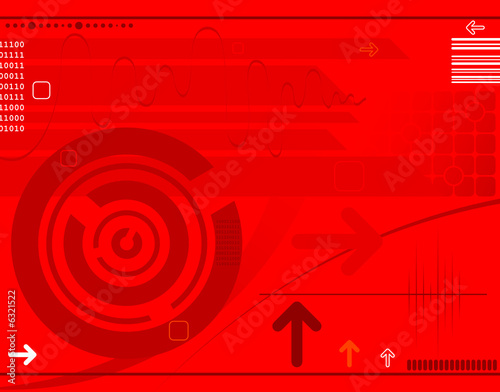 Abstract techno background with arrows, design, vector